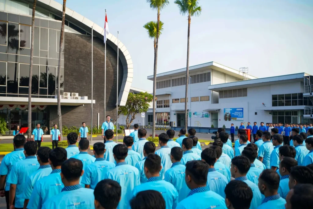 Upacara pengibaran bendera Merah Putih dalam rangka memperingati HUT RI ke-81 di LNK